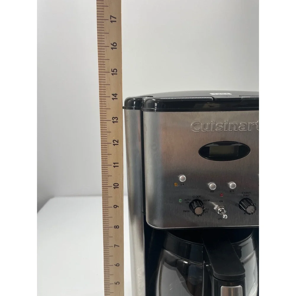 Cuisinart Brew Central 12 Cup Programmable Coffeemaker DCC-1200 Brushed Metal